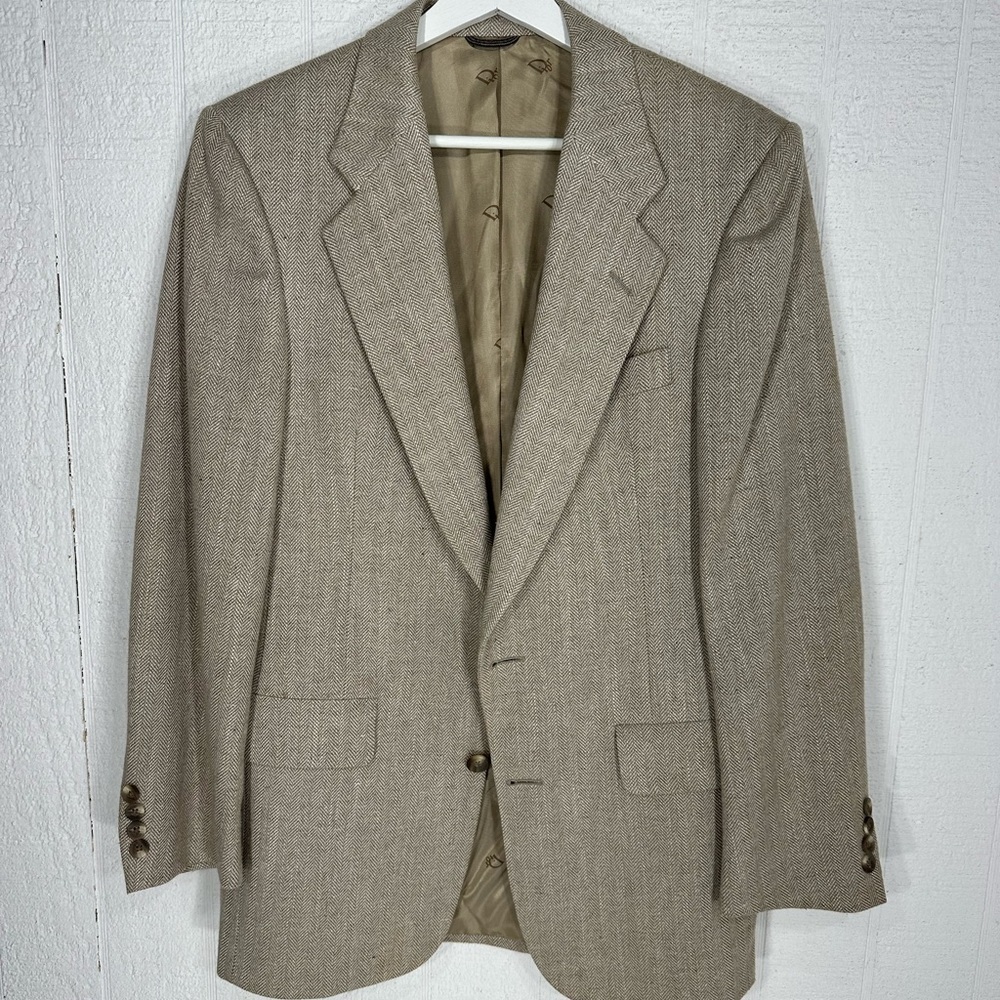 Christian Dior blazer jacket tan